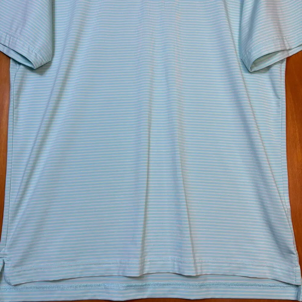 Vineyard Vines Performance Golf Bradley Stripe Sankaty Polo Medium Preppy Travel